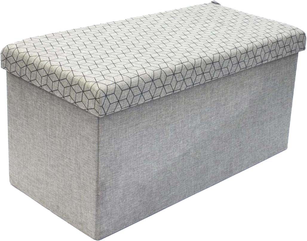 Coffre rangement banc tissu