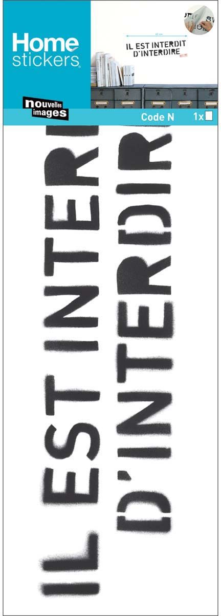 Sticker citation Il est interdit d'interdire