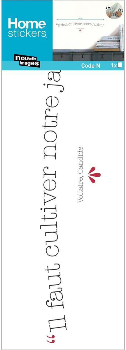 Sticker citation Voltaire Il faut cultiver notre jardin