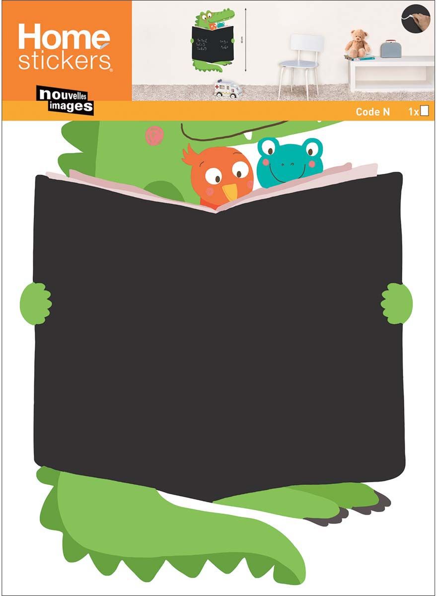 Sticker mural en ardoise crocodile