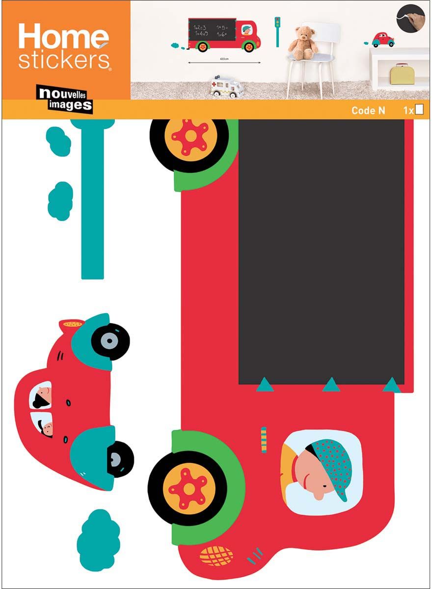 Sticker mural en ardoise camion