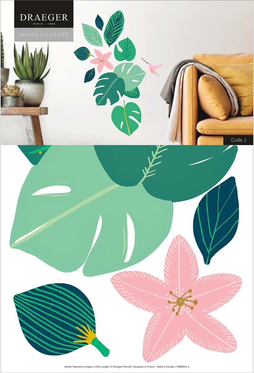 Sticker mural Jungle 26x36 cm