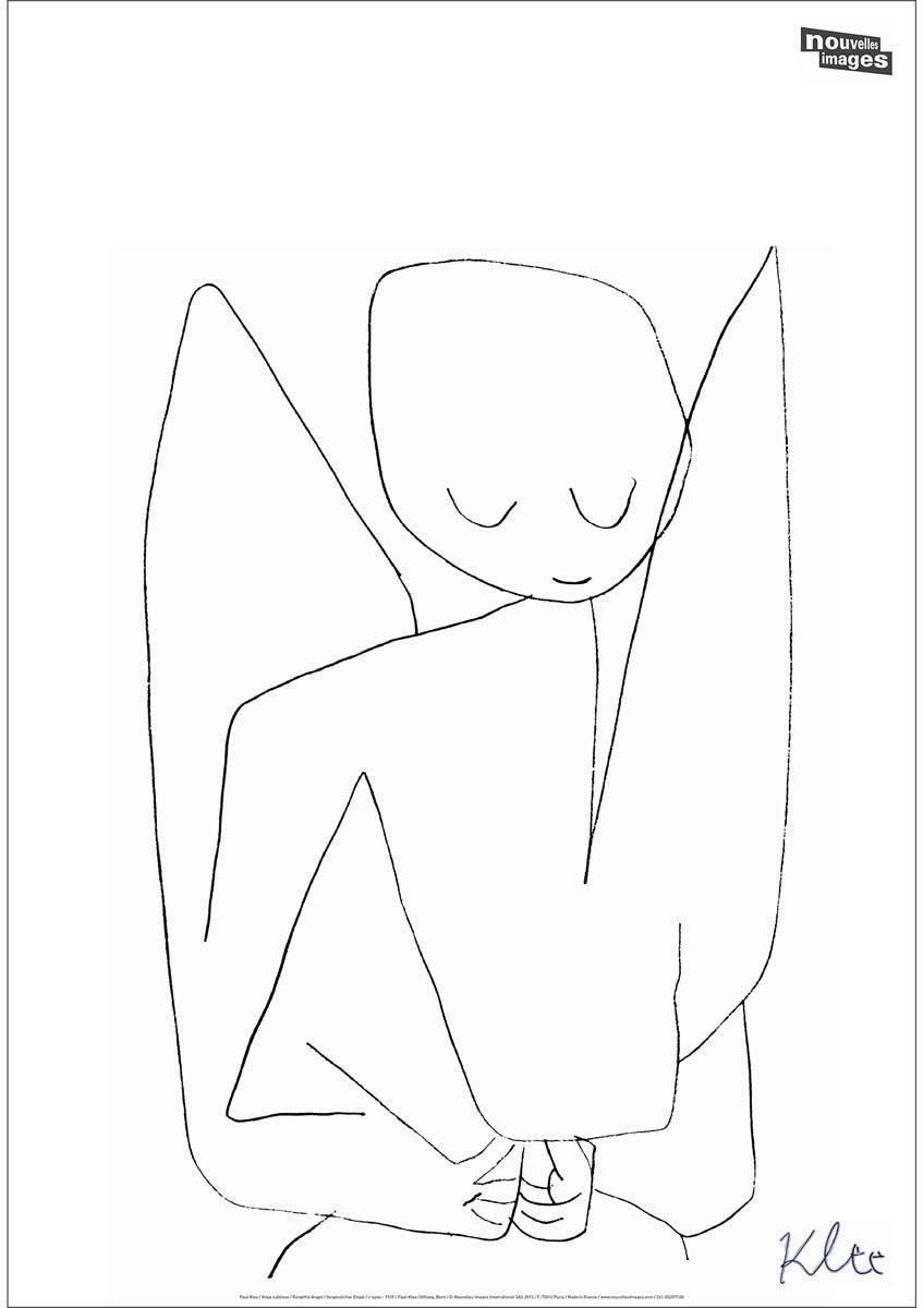 Sticker mural Ange oublieux - P. Klee