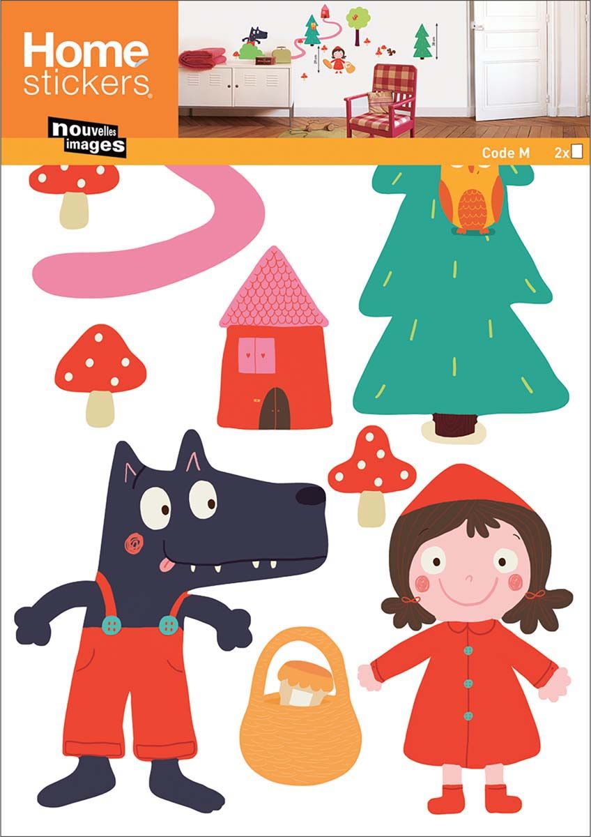 Sticker mural Le petit chaperon rouge