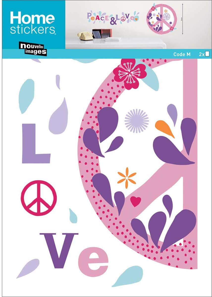 Sticker mural Peace & Love
