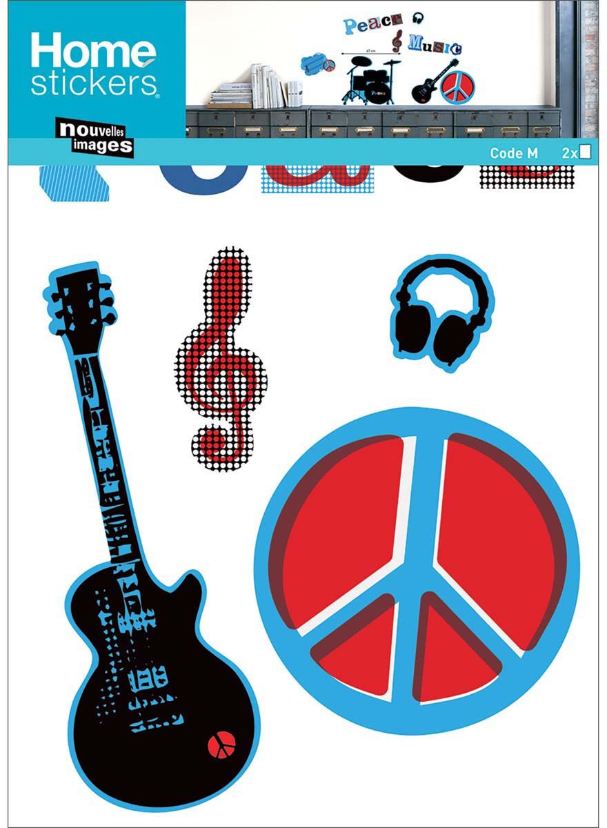 Sticker mural Peace & Music