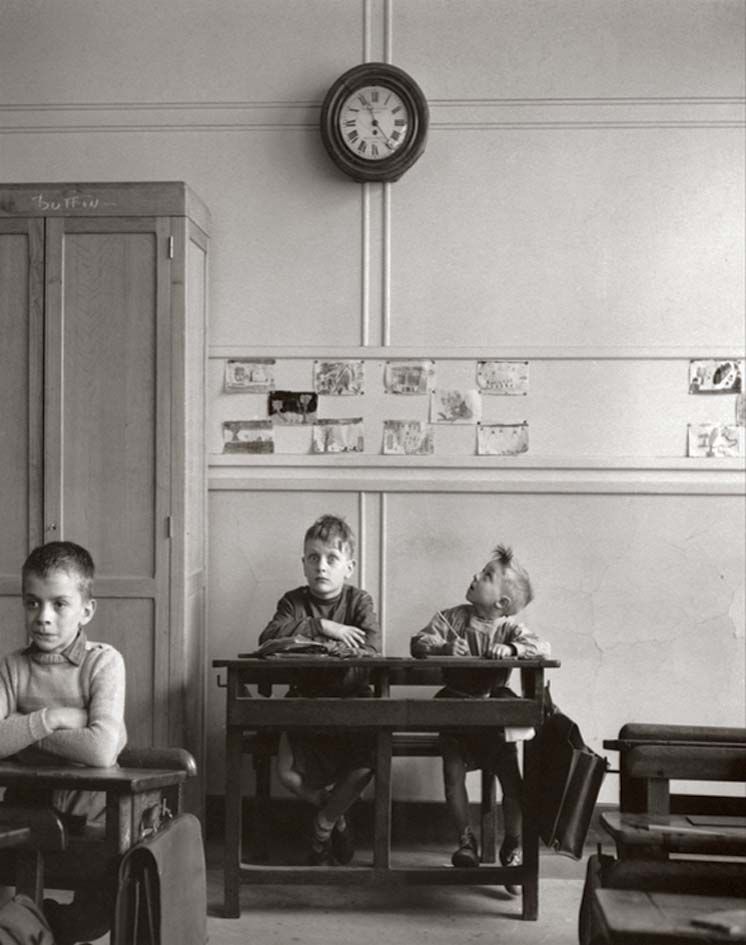 Toile imprimée Le Cadran Scolaire - R. Doisneau 39x50 cm