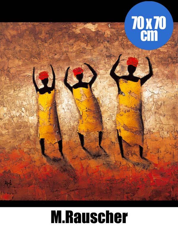 Affiche Silhouettes dansantes - M. Rauscher 70x70 cm