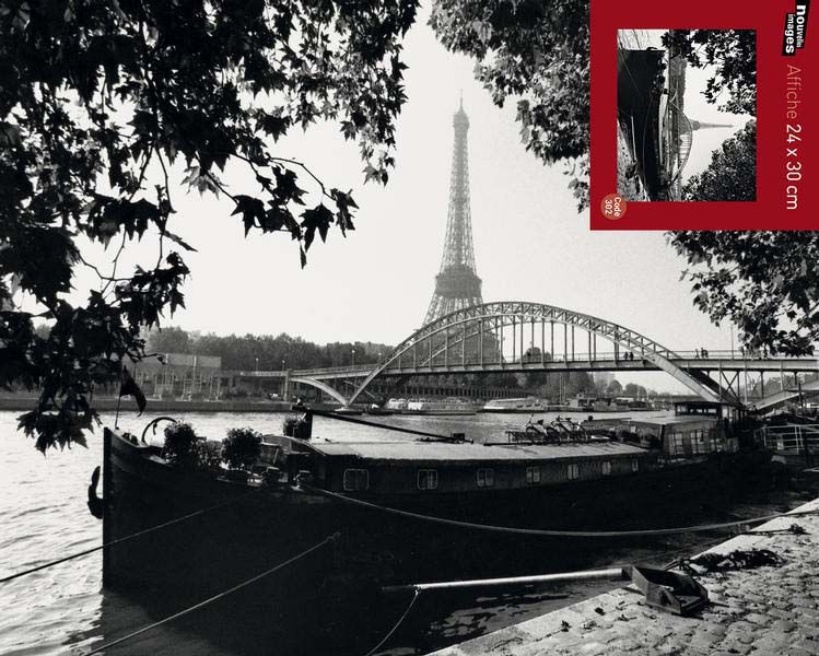 Affiche Quai de la Seine, B. de Hogues 24x30 cm