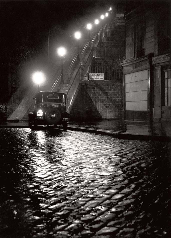 Toile imprimée Rue Muller Montmartre - W. Ronis 50x70 cm