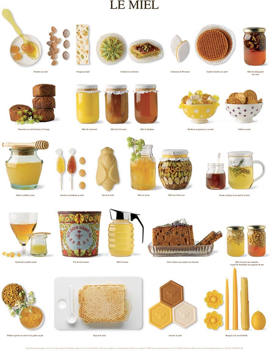 Affiche Le miel 40x50 cm