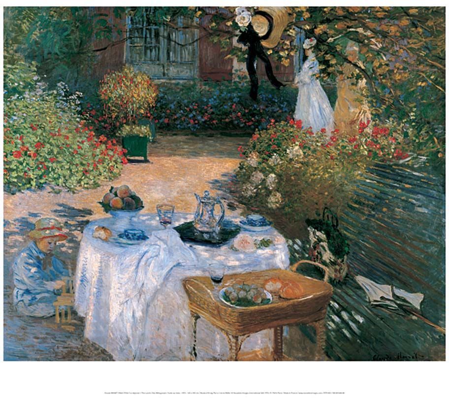 Affiche Le déjeuner - C. Monet 50x70 cm
