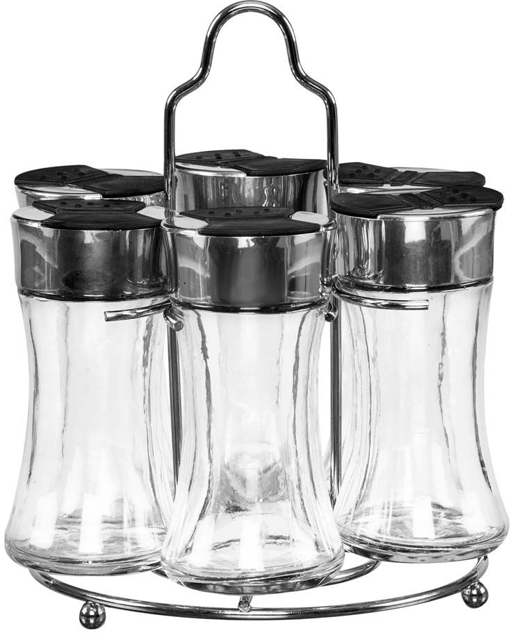 Carrousel à épices 6 pots en verre