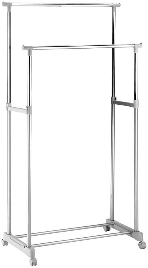 Portant à vêtement double barre