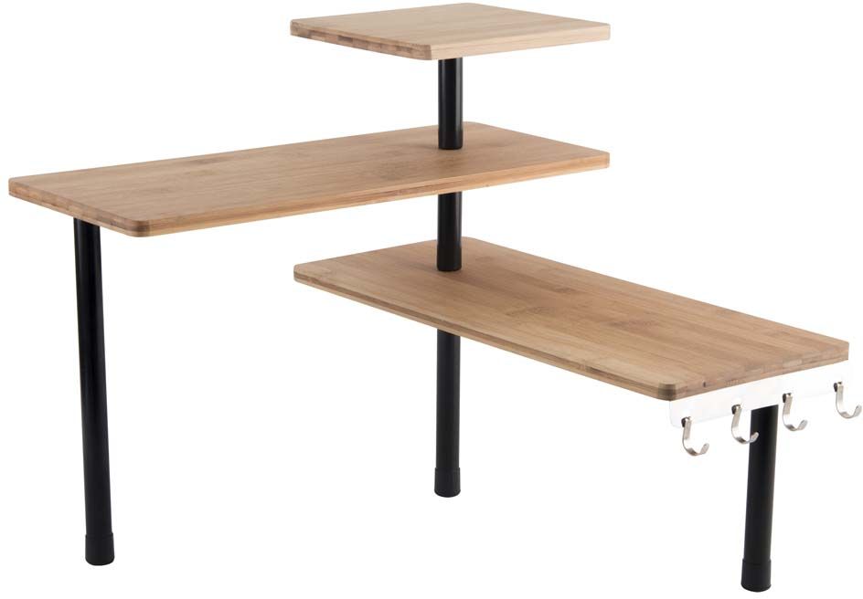 Etagère de cuisine d'angle modulable 3 niveaux