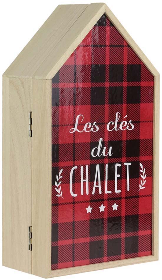 Boite à clés en bois Les clés du chalet
