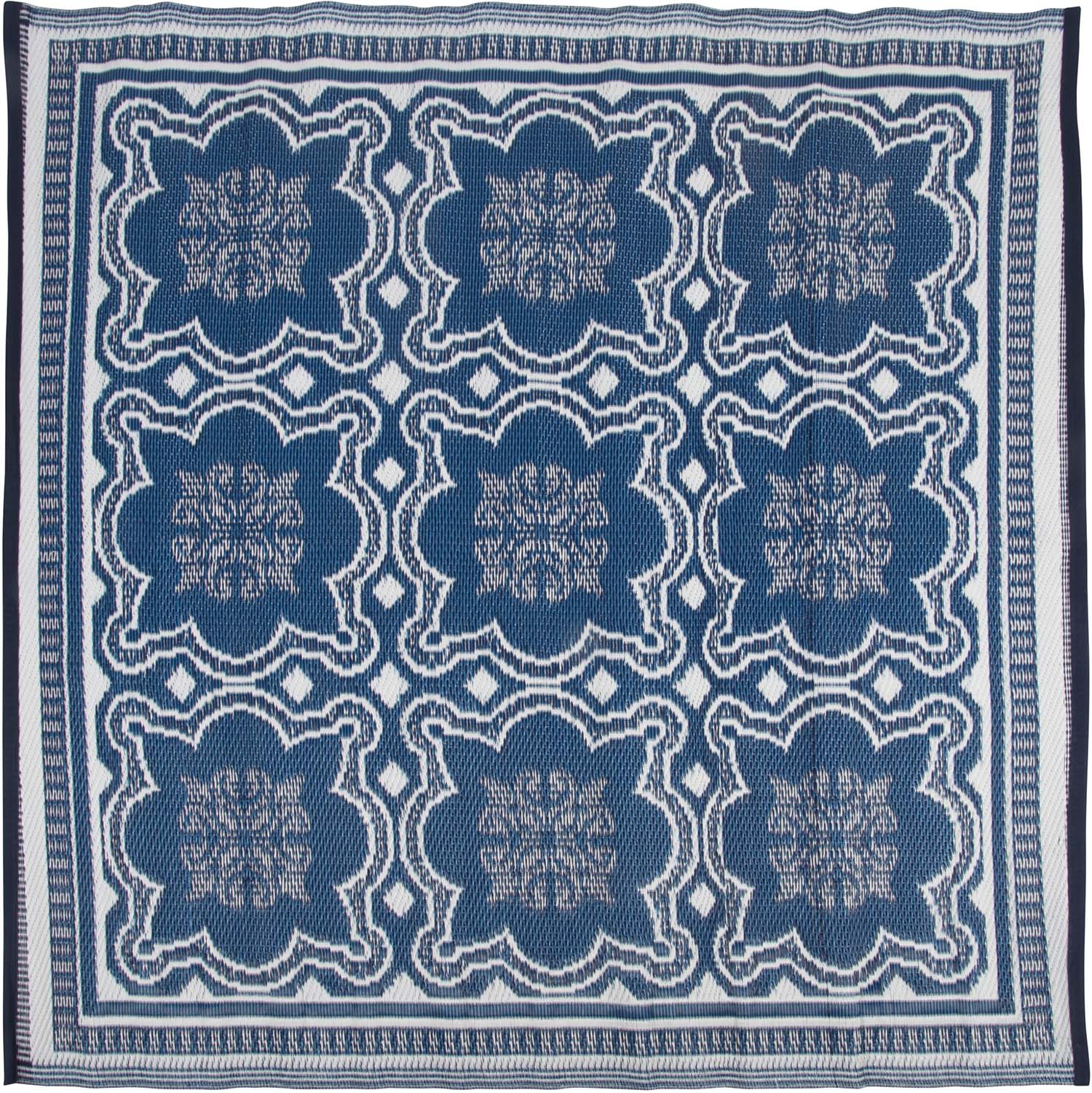 Tapis de jardin en polypropylène motif carreaux