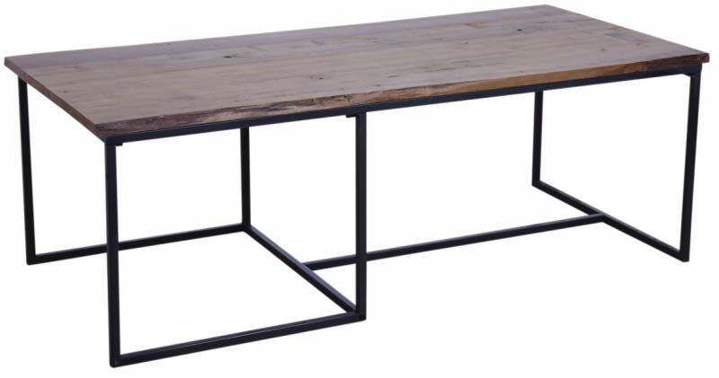 Table basse en bois et métal Rec