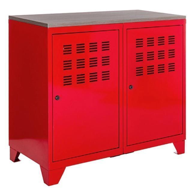Armoire de rangement métal 2 portes