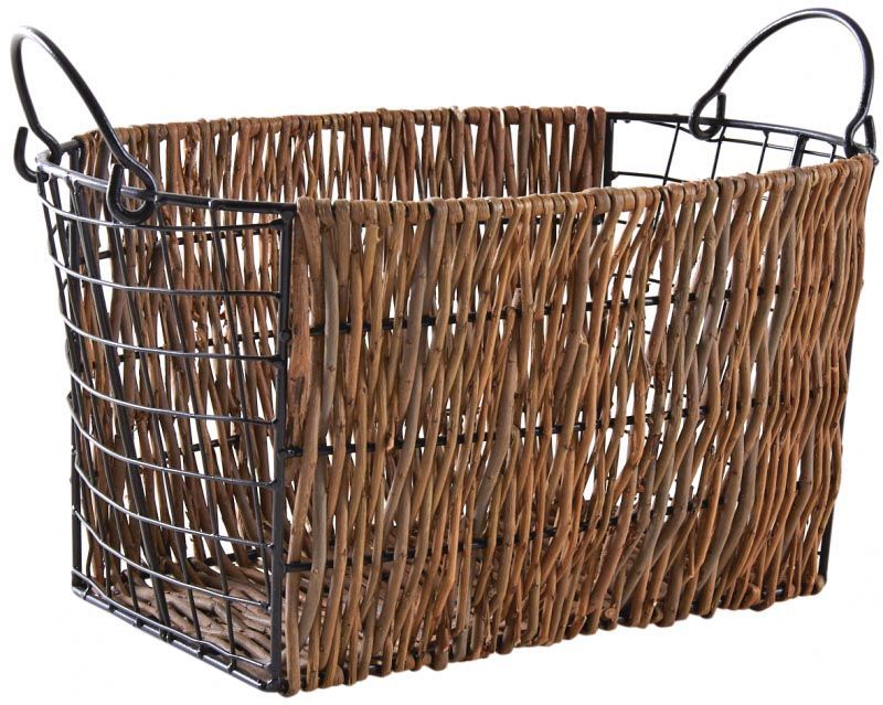 Corbeille en osier brut Togo