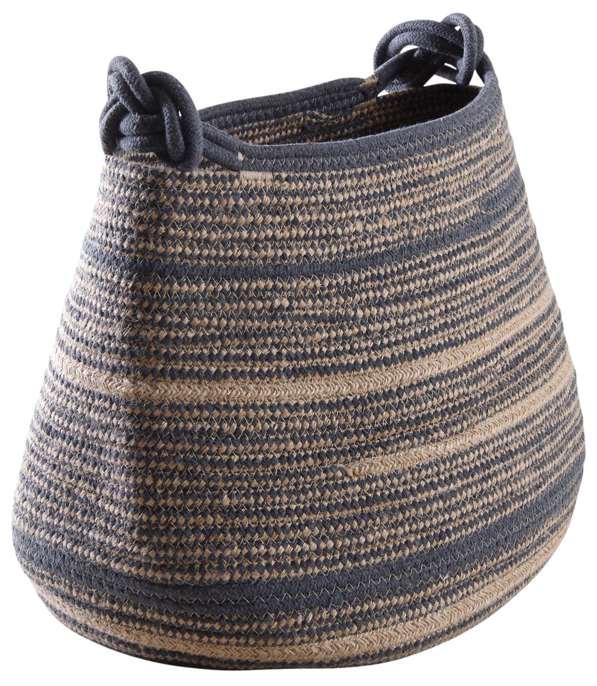 Corbeille de rangement en jute et polyester