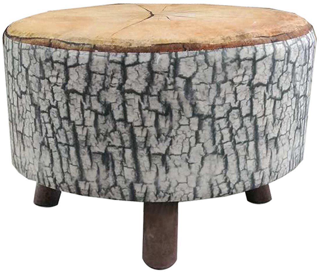 Pouf imitation rondin de chêne