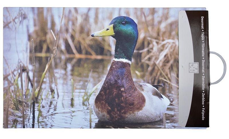 Paillasson déco en caoutchouc recyclé intérieur extérieur Canard