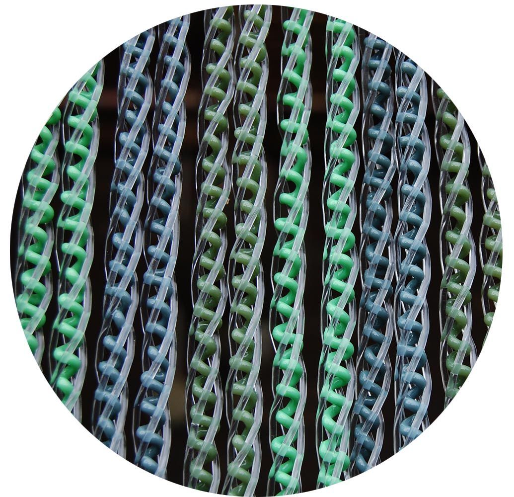 Rideau de porte en PVC vert Arezzo 100x230 cm