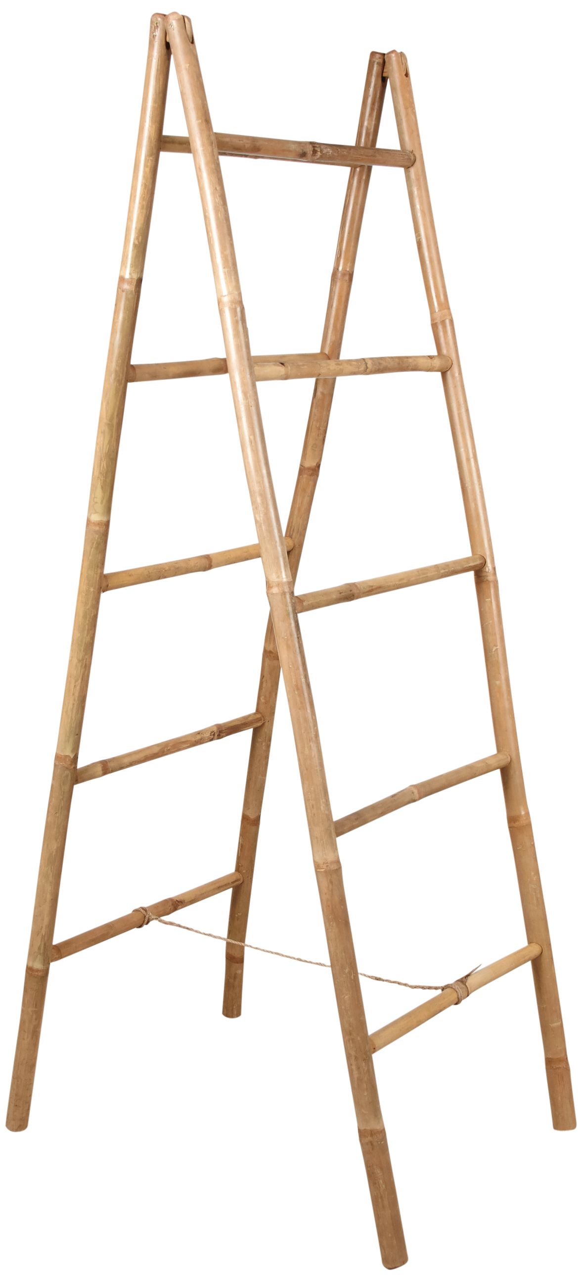 Double échelle en bambou