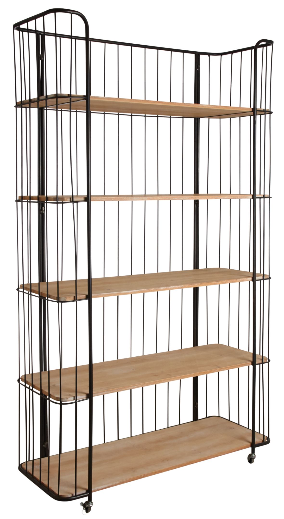 Étagère style industriel sur roulettes 5 Niveaux
