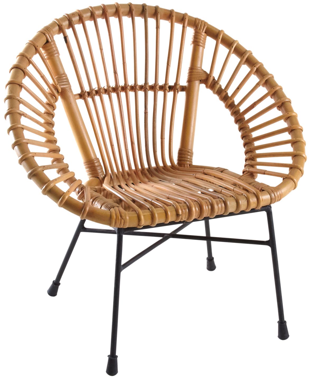 Fauteuil enfant soleil rotin