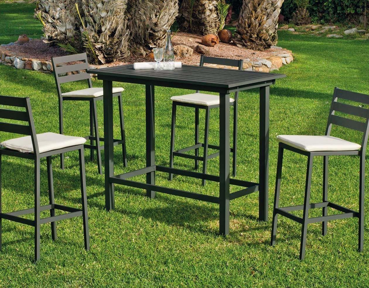 Bar de jardin avec 4 chaises Galicia