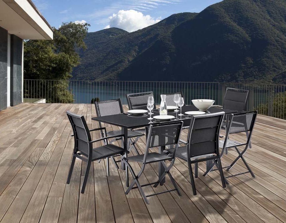 Salon de jardin design 8 personnes Modulo
