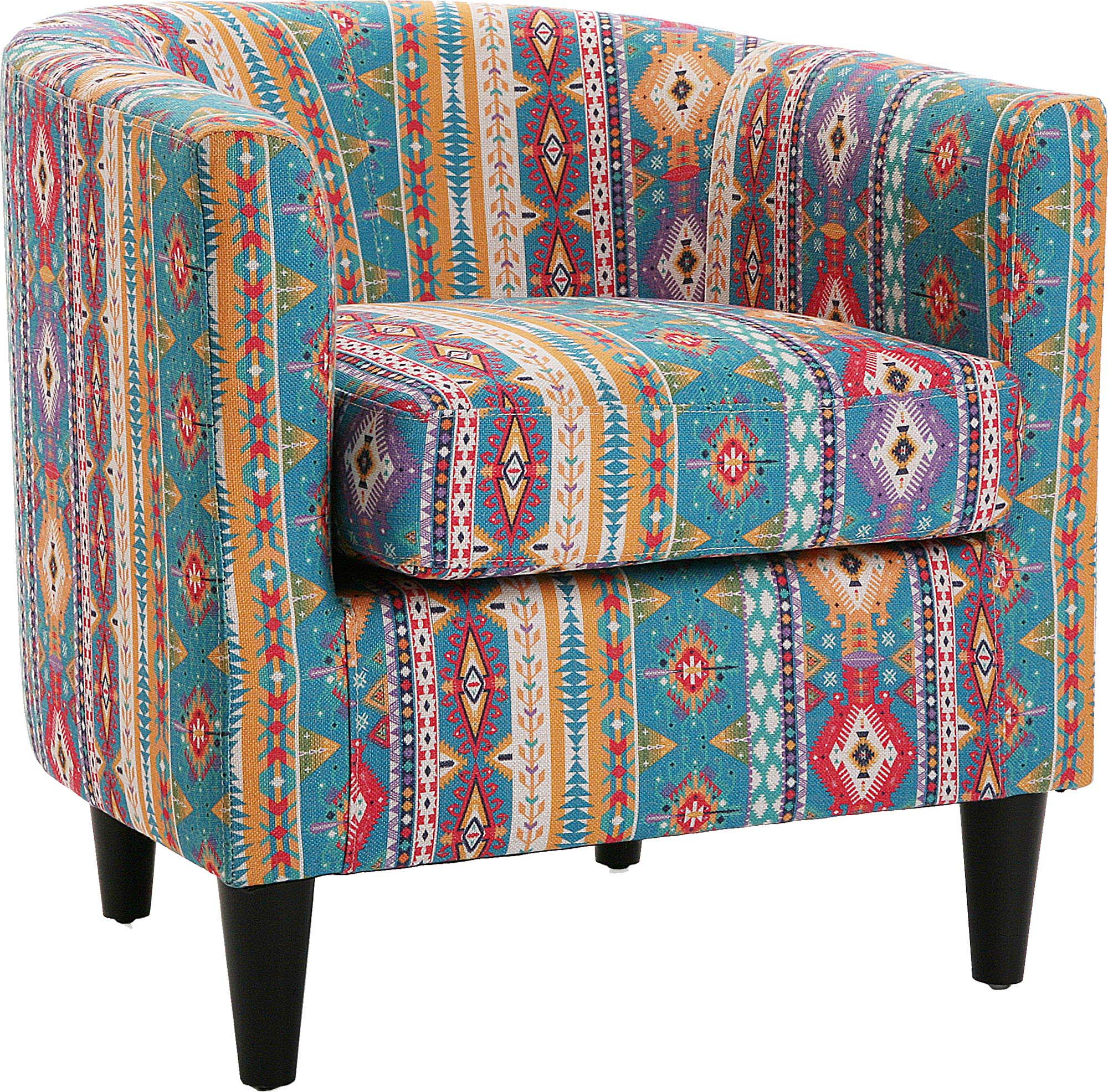 Fauteuil club en tissu Karlsen