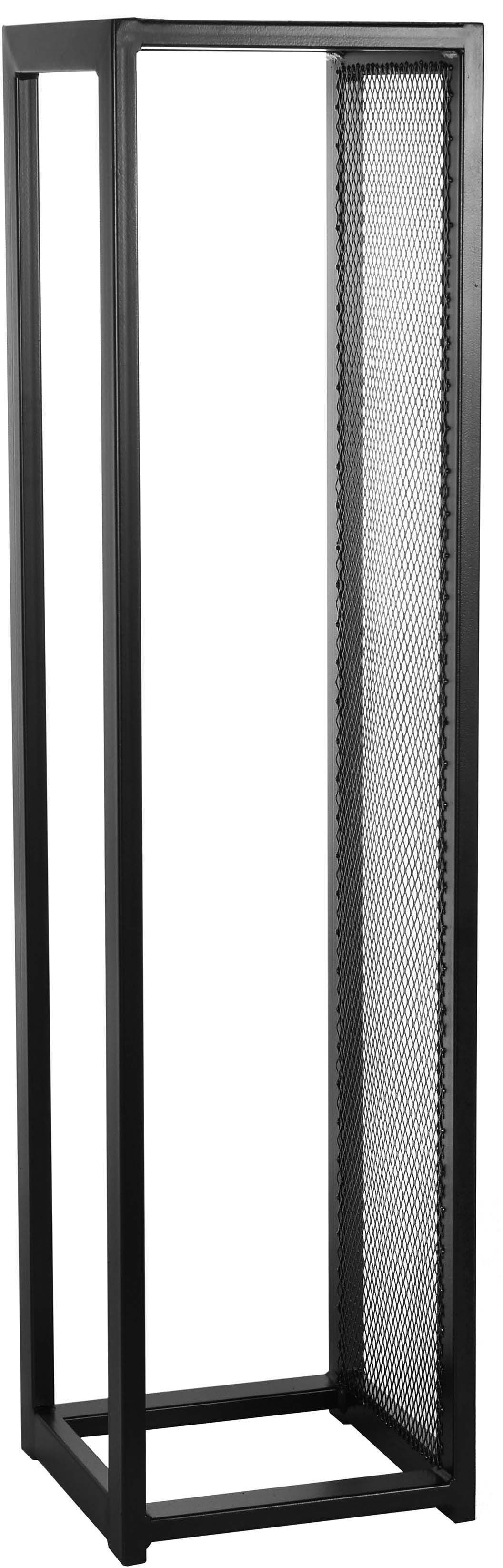 Porte-bûches design vertical en acier 120 cm