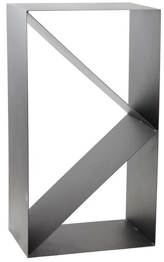 Porte-bûches design 3 compartiments en acier Lodz