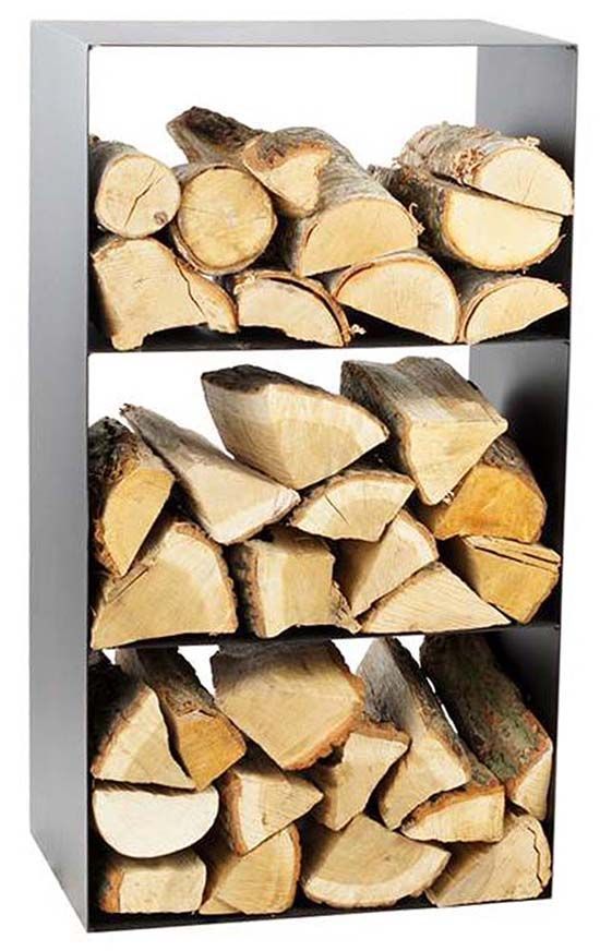 Porte-bûches 3 étages en acier Lublin