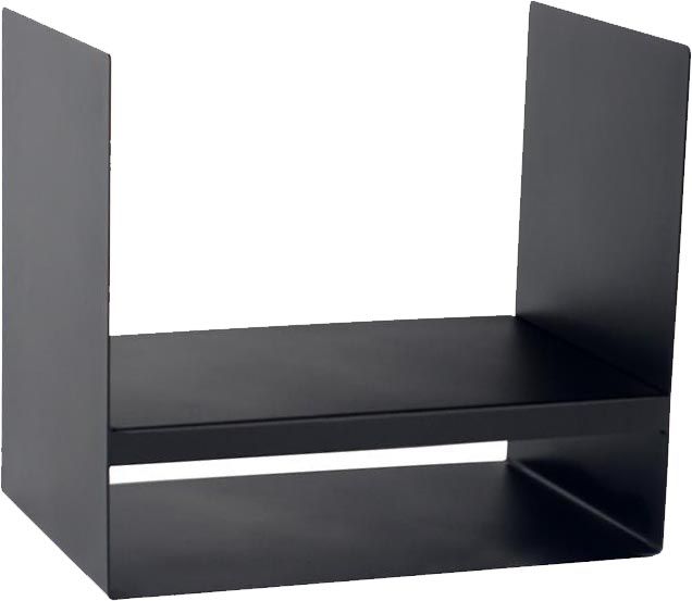 Porte-bûches en acier noir 45 cm Kielce