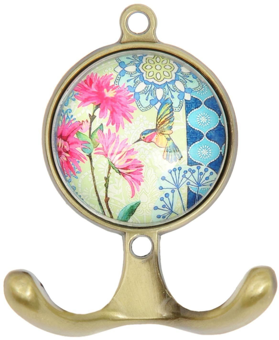 Patère classique en acier et verre Vogel