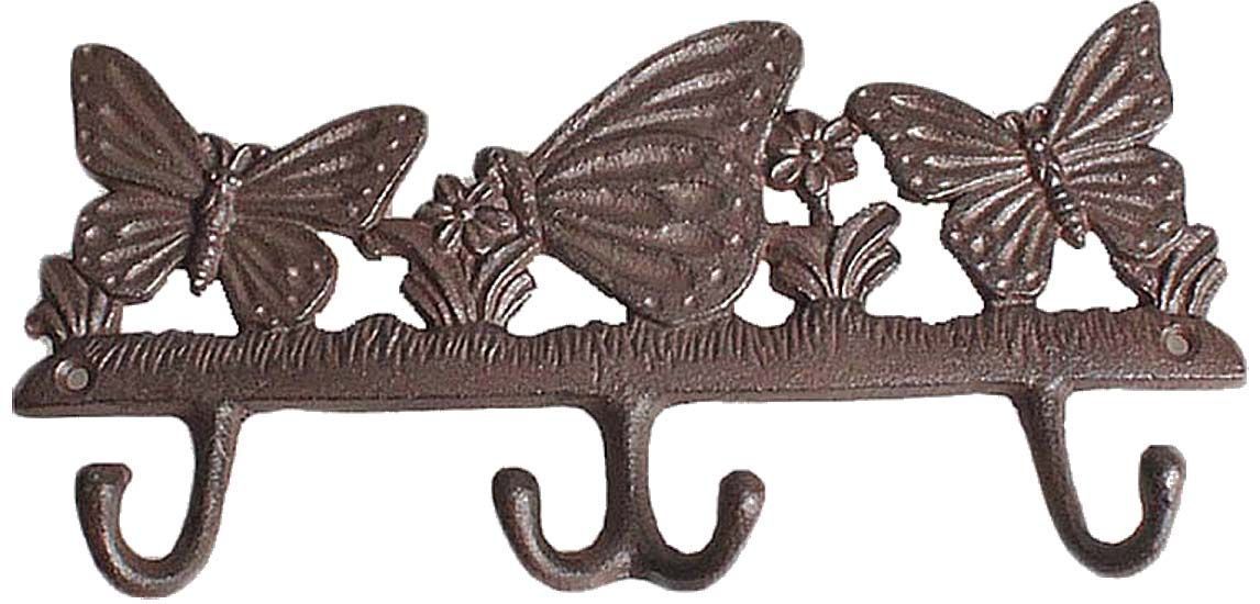 Patère famille papillon 4 crochets