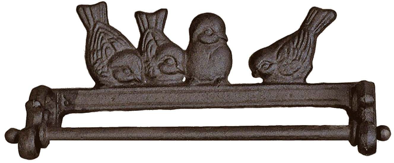 Porte torchon en fonte oiseaux
