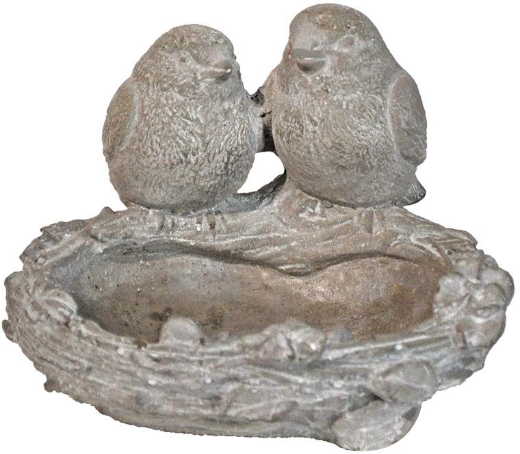 Mangeoire à oiseaux à poser en ciment