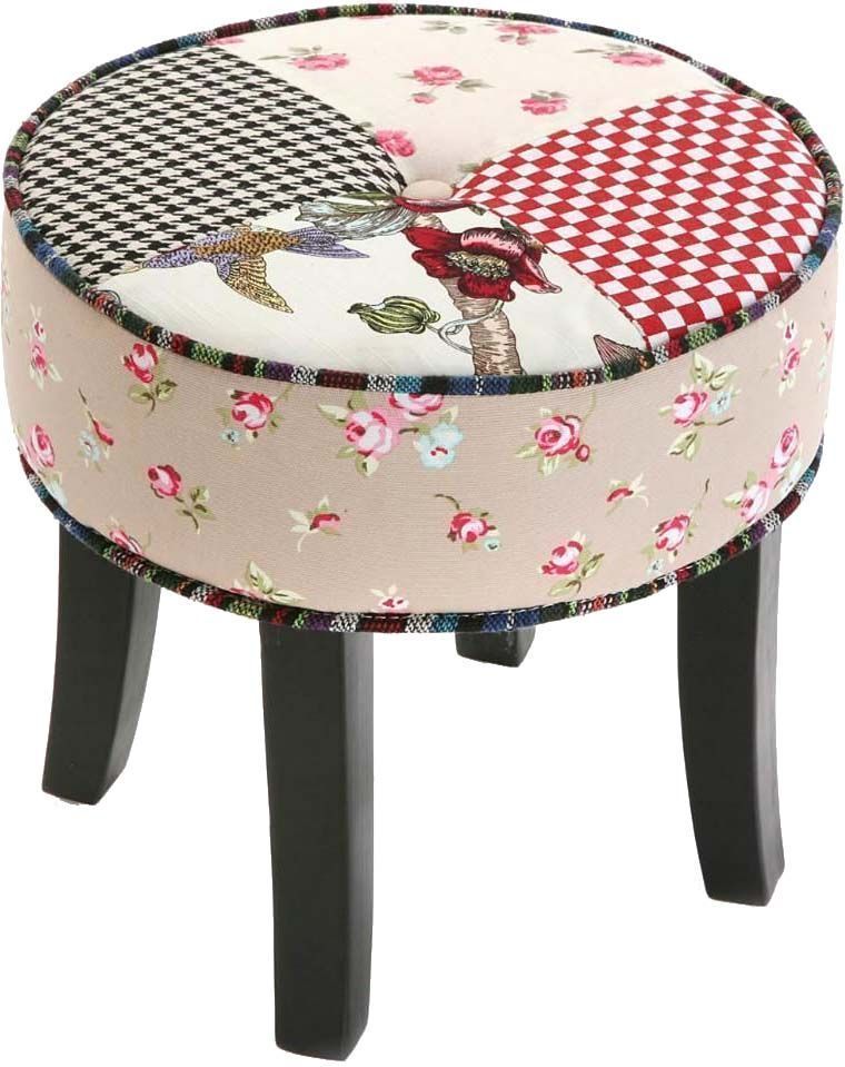 Tabouret rond Patchwork Romantic