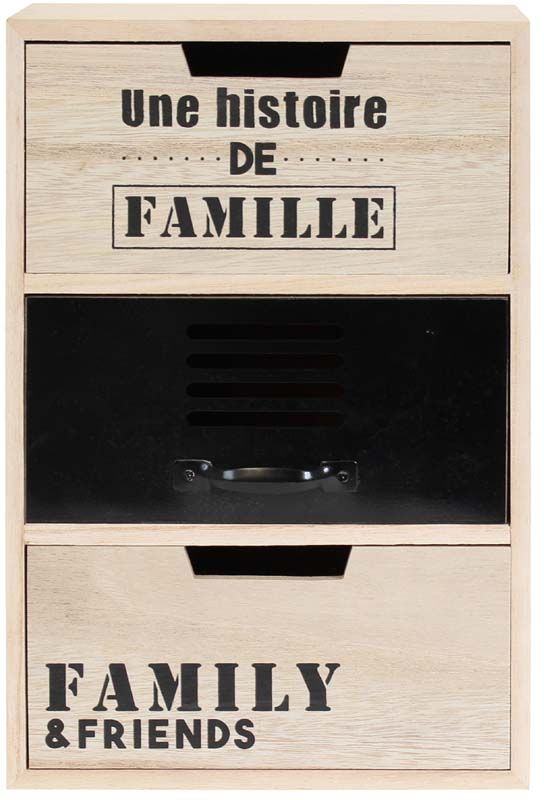 Petit rangement esprit industriel 3 tiroirs