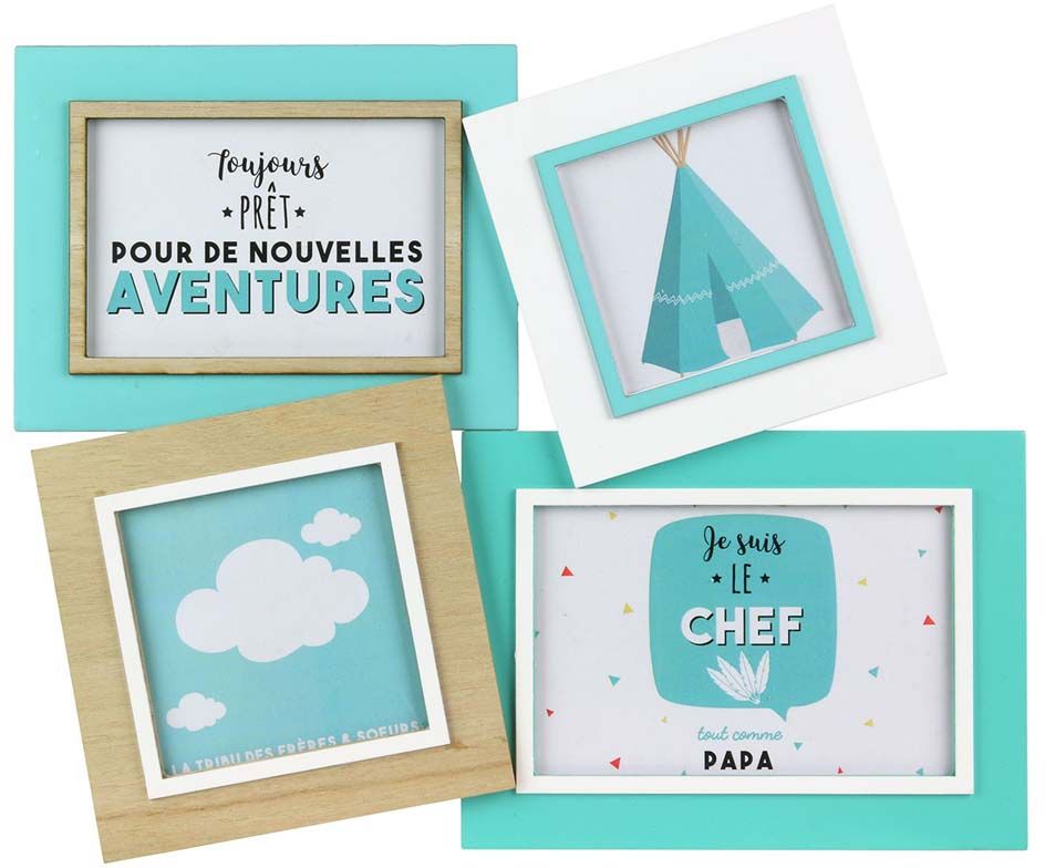 Cadre photo coloré pêle-mêle Kids