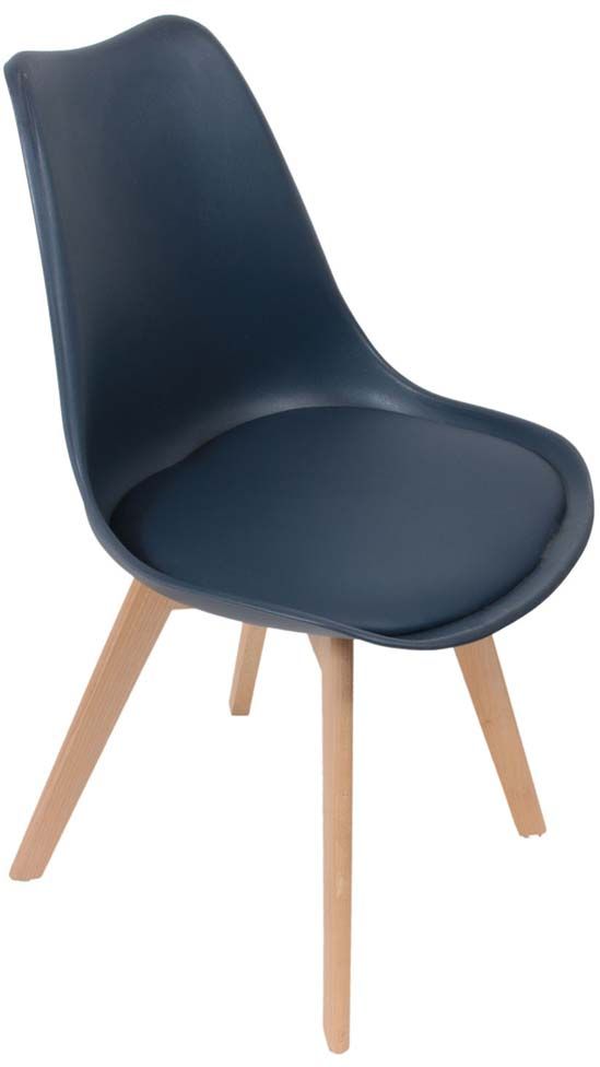 Chaise scandinave avec assise rembourrée