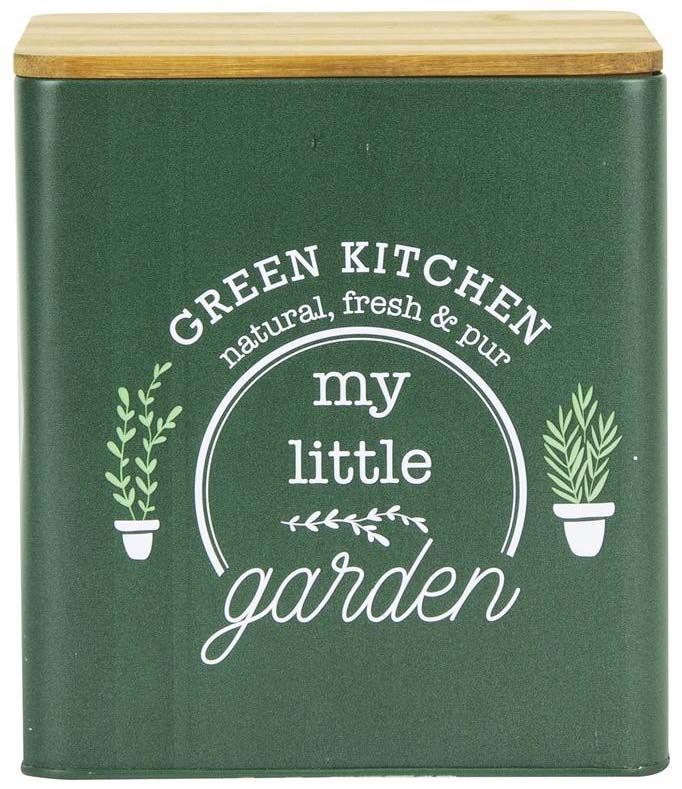 Boite en métal avec couvercle en bois My Little Market