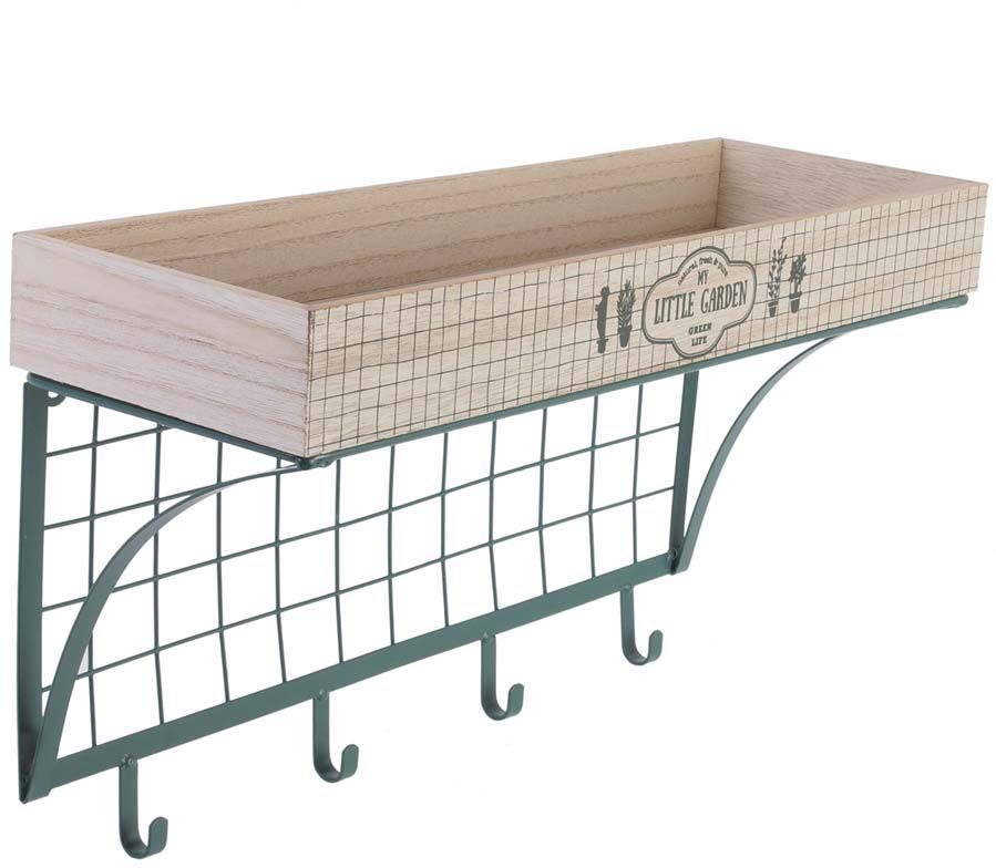 Etagère murale 4 crochets My Little Market