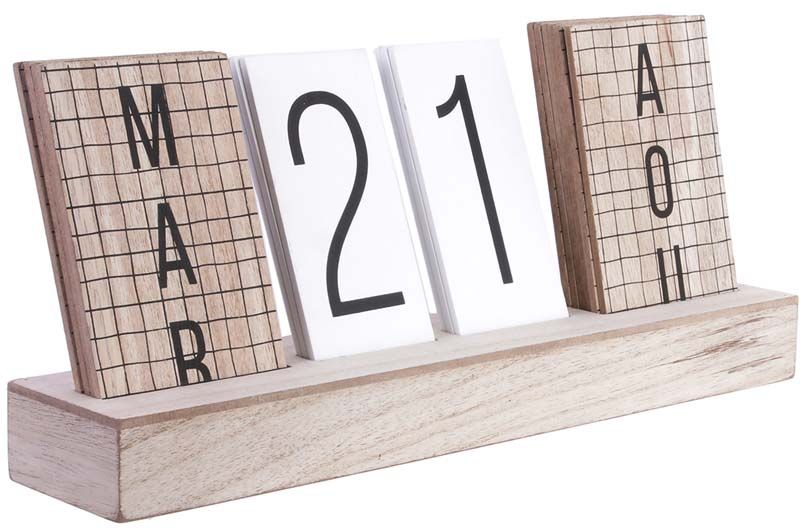 Calendrier perpétuel en bois My Little Market