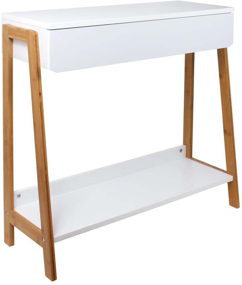 Console scandinave en bois avec tiroir Ida